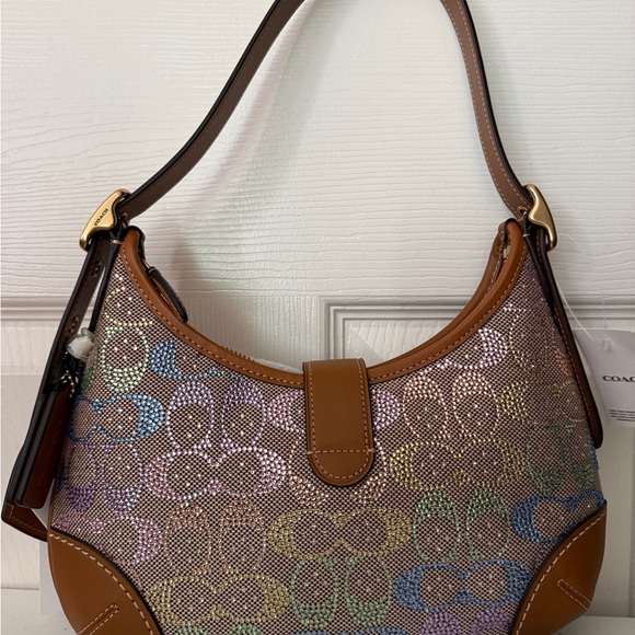 NWT COACH Rainbow Candy Crystal Hamptons Hobo Bag - Picture 6 of 7